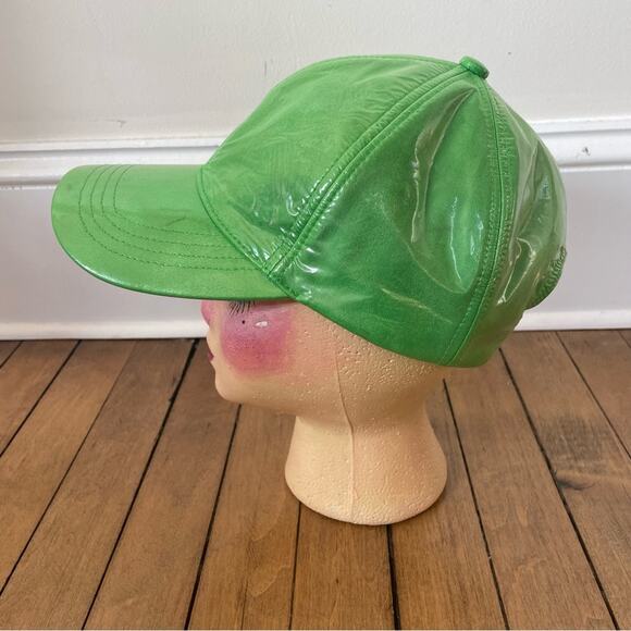 Stand Studio Green Faux Leather CIA Cap Baseball Hat